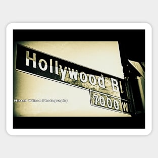 Hollywood Boulevard, Hollywood, California by Mistah Wilson Sticker